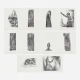 Charles White, 10/ Portfolio, 1961, offset lithograph