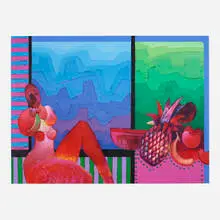 Vladimir Cora, Reposo, 1994, acrylic on canvas