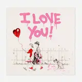 Thierry Guetta, I Love You, 2022, screenprint in colors