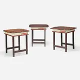 Thorsten Passfeld, Cafe tables, set of three (from Play with the Big), acrylic painted wood