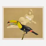 Mel Ramos, Toucan Better Than One (from Leta and the Swan), 1969, photolithograph, lithograph in colors on wove paper