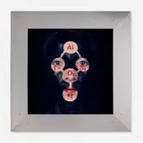Allusion by Rimma Gerlovina and Valeriy Gerlovin, 1989, aluminum, acrylic, and c-print construction in artist's frame, sold Jul 2022