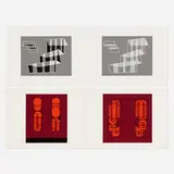 Folio I / Folder 18; Folio II / Folder 1 (two works from the Formulation: Articulation portfolio) by Josef Albers, 1972, screenprint in colors, sold Jul 2022