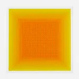 Filtration by Julian Stanczak, 1981, screenprint in colors, sold Jul 2022