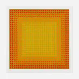 Let It Be Orange by Julian Stanczak, 1981, screenprint in colors, sold Jul 2022