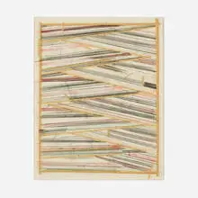 Ed Moses, Untitled, c. 1972, mixed media collage on vellum