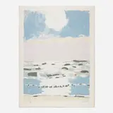 Fairfield Porter, Sun and Sea (from the 1776 USA 1976: Bicentennial Prints portfolio), lithograph in colors on Arches