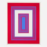 Richard Anuszkiewicz, Red, White and Blue (from the 1776 USA 1976: Bicentennial Prints portfolio), screenprint in colors on Arches