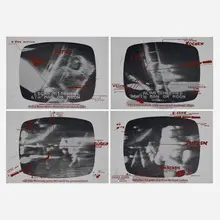 Wolf Vostell, Vietnam Sinfonie, 1971, screenprint in colors