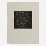 Joel Shapiro, Untitled, 1988, woodcut on Bitchu-Torinoko Gampi