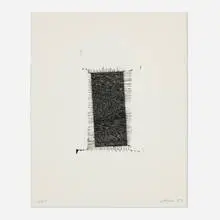 Untitled by Joel Shapiro, 1987, woodcut on laid paper, sold Nov 2024