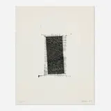 Joel Shapiro, Untitled, 1987, woodcut on laid paper