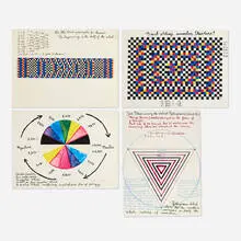 Alfred Jensen, Four works from A Pythagorean Notebook, 1965, lithograph in colors on BFK Rives