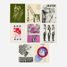 William Frederick Weege III, Eight works from the Peace is Patriotic portfolio, 1967, screenprint in colors, offset lithograph in colors