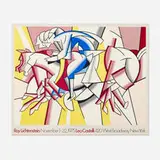 Roy Lichtenstein, Leo Castelli exhibition poster, 1975, offset lithograph in colors