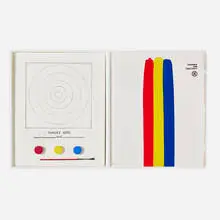 Target from Technics and Creativity by Jasper Johns, 1971, offset lithograph in colors, collage, book, plastic, sold Nov 2024