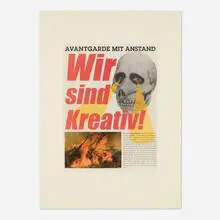 Albert Oehlen, Wir sind Kreativ, 2000, photogravure on Somerset 300g