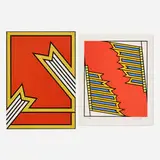 Nicholas Krushenick, New York State Council On The Arts, 1970, screenprint in colors
