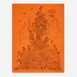 Red Grooms, City of Chicago exhibition poster