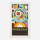 Robert Indiana, Indiana in Lewiston, 1991, screenprint in colors