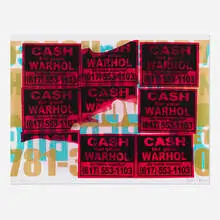 Geoff Hargadon, Cash for Warhol, 2015, screenprint in colors