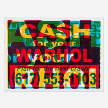 Geoff Hargadon, Cash for Warhol, 2015, screenprint in colors