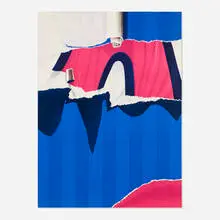 Walls 70 by Burhan Doğançay, 1970, lithograph in colors on Arches, sold Nov 2024