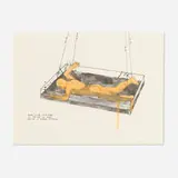 Roxy Paine, Man Lying Face Down in a Trough of Mud Having a Temper Tantrum (from the Way Cool, Exit Art portfolio)