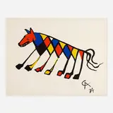 Alexander Calder, Beastie (from the Flying Colors portfolio), 1974, lithograph in colors on Arches