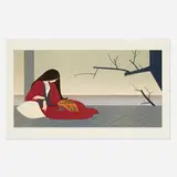Will Barnet, Madame Butterfly, 1980, lithograph and screenprint in colors