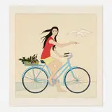 Will Barnet, The Blue Bicycle, 1979, screenprint in colors