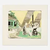 Rosa Loy, Afternoon with Laika, 2008, lithograph in colors
