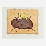 Claes Oldenburg, Baked Potato with Butter, 1972, lithograph in colors on Hodgkinson handmade