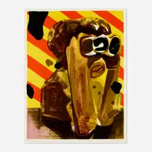 Dana Schutz, Relic, 2006, lithograph in colors on Saunders Waterford