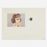 Liliana Porter, Dialogue con eso, 2004, lithograph in colors on cardboard and resin boar head
