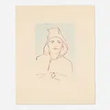 Thomas Schütte, Sophie, 2005, etching in colors on Somerset