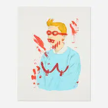 Lucy McKenzie, Untitled (for Parkett No. 76), 2006, screenprint in colors on Somerset Satin