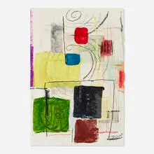 Robert Kelly, Untitled, 1995, encaustic on paper
