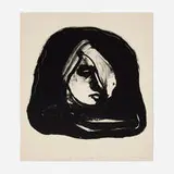 Nathan Oliveira, Variation Head IV, 1964, lithograph