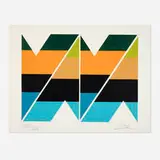 Larry Zox, Scissors Jack I, 1980, screenprint in colors