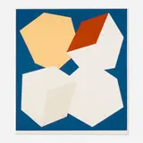 Charles Hinman, Untitled III, 1976, screenprint in colors with embossing