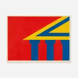 Sol LeWitt, Benziger Print, 1998, woodblock print in colors on Zangetsu