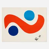 Alexander Calder, Sky Bird (from the Flying Colors portfolio), 1974, lithograph in colors