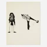 Pliers and Clamp by Jim Dine, 2009, lithograph, sold Nov 2024