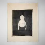 Lesley Dill, Heidi on Larry, 1999, photo collage with peeled emulsion on silk with gold stitching