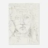 Elizabeth Peyton, Camille Claudel Flowers and Books, 2010, etching
