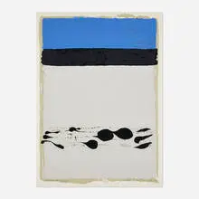 Adja Yunkers, Passages des soupirs, 1973, screenprint in colors