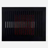 John Goodyear, Two-Sided Movement (from the New York International portfolio), 1965, screenprint on plastic with plastic cutout overlay