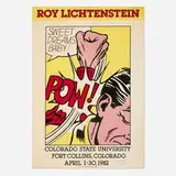 Roy Lichtenstein, Colorado State University exhibition poster, 1982, screenprint in colors