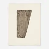 Robert Mangold, Fragment I (from the Fragments portfolio), 1997, lithograph in colors on Twinrocker cream calligraphy